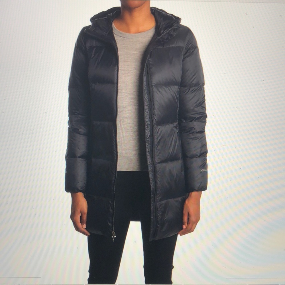 Eddie Bauer Women’s EB550 Luna Park Black Down Parka size 2X